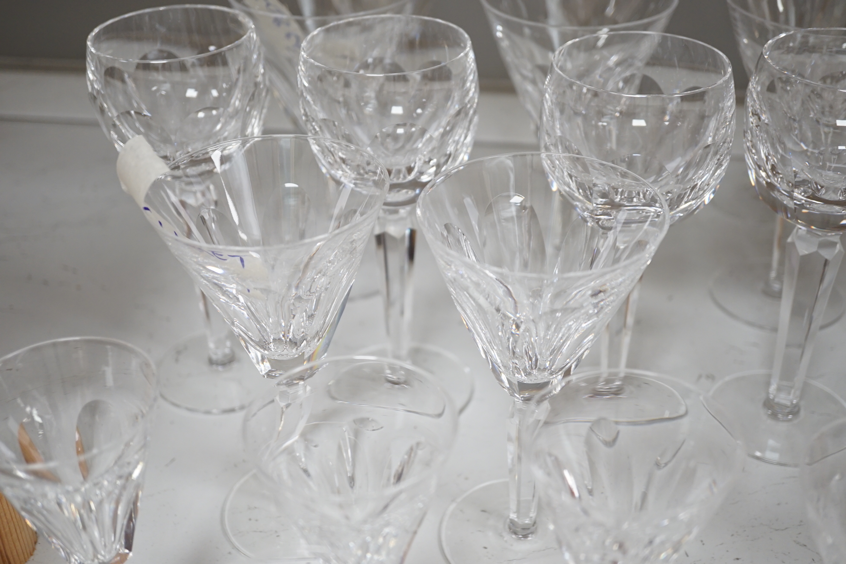 A quantity of Waterford Sheila pattern glasses